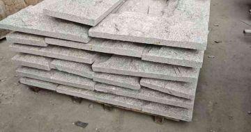 酒泉芝麻白蘑菇石，自然面