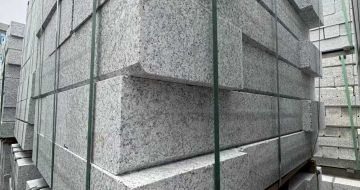 酒泉芝麻白路牙石 马路牙子