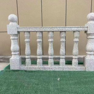 酒泉芝麻白阳台栏杆 花岗岩栏杆