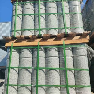 酒泉挡车柱芝麻白 挡车石