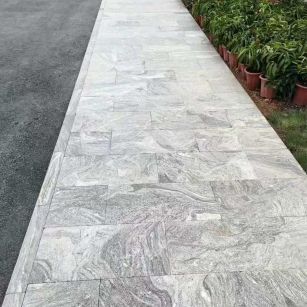 酒泉浪淘沙地铺石 夜里雪