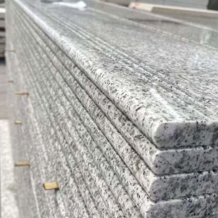 酒泉芝麻白楼梯踏步 花岗岩楼梯板材