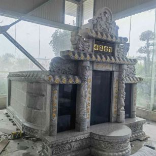 酒泉套墓 墓碑 围坟石 异形定制