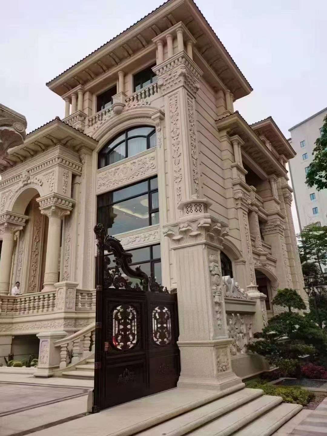 酒泉黄金麻别墅外墙异形定制