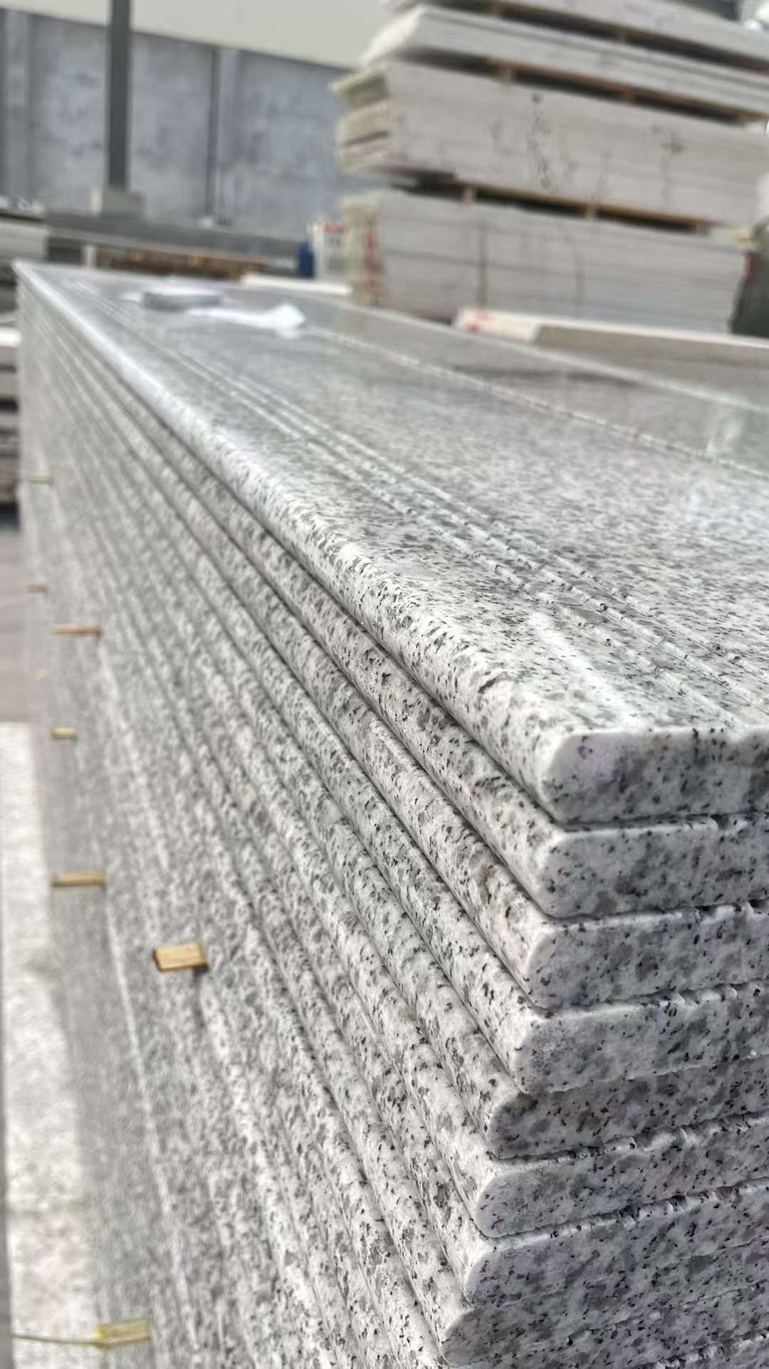 酒泉芝麻白楼梯踏步 花岗岩楼梯板材