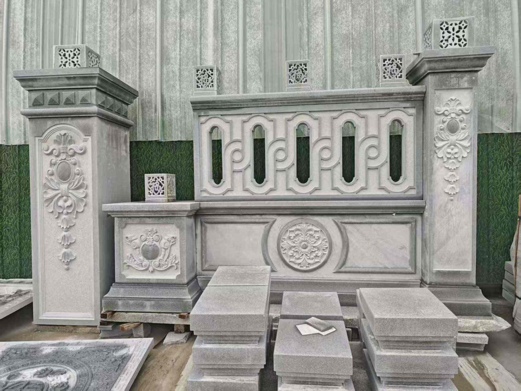 酒泉芝麻灰异形别墅门头